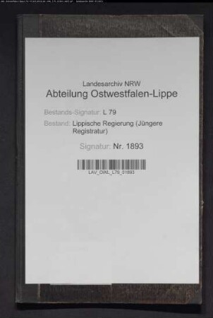 Rechnung der Leihekasse 1899