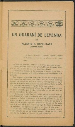 Un guaraní de leyenda [Parte única]
