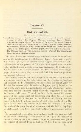 Chapter XI. Native races