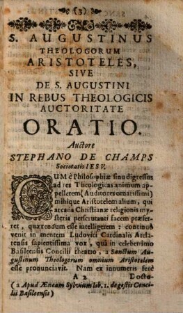 Selectae Orationes Panegyricae Patrum Societatis Jesu, 2