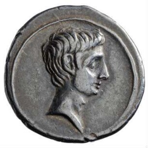 Münze, Denar, 29 - 27 v. Chr.