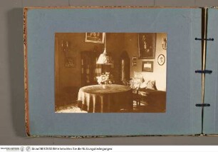 Album mit Fotografien aus dem Palazzo ZuccariAnsicht des Salotto im dritten Obergeschoss - Riccio-Album
