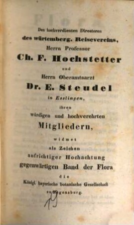 Flora oder allgemeine botanische Zeitung. 25. 1842