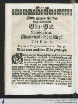 Dritte Ehren-Predig.
