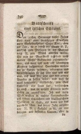Bittschrift eines ehrlichen Schergens.