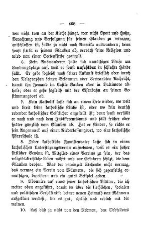 Rathschläge für Eingewanderte