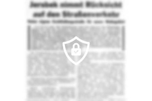 Jersbek nimmt Rücksicht auf [Name maskiert]