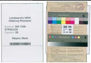 Entnazifizierung Maria Meyers , geb. 24.12.1903 (Verw.Angestellte)