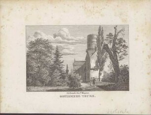 Gothischer Turm [im Erbprinzengarten/ Nymphengarten]