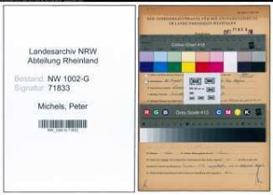 Entnazifizierung Peter Michels, geb. 22.08.1888 (Goldschmied)