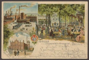 Ansichtskarte Hasenheide, Happoldt´s Brauerei