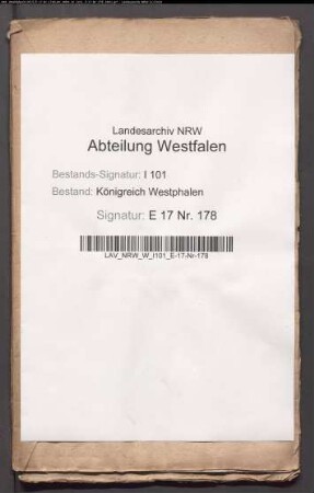 Austausch einiger dem Domkapitel Paderborn zehntpflichtiger Grundstücke des von Imbsen zu Wewer