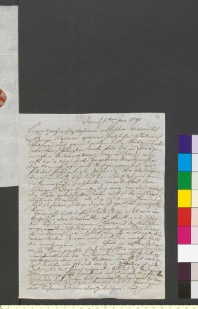 Brief von Reiffenstein, Johann Friedrich an Goethe, Johann Wolfgang von
