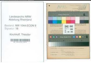 Entnazifizierung Theodor Kirchhoff , geb. 05.05.1883 (Maurerpolier)