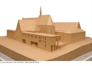 Museum für Vor-und Frühgeschichte - Modell des Gesamtgebäudes