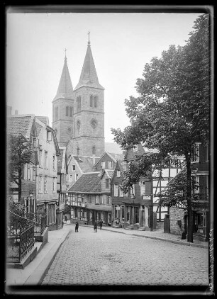 Schwelm. Straßenansicht mit Blick zur Christuskirche