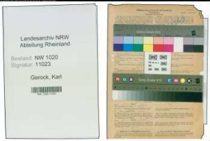 Entnazifizierung Karl Gerock , geb. 18.09.1898 (Verwaltungsbeamter)