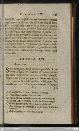 Lettera LVI. Amico caro