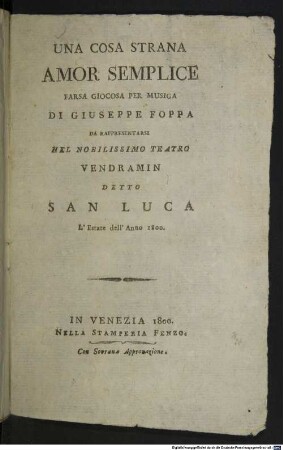 Una cosa strana