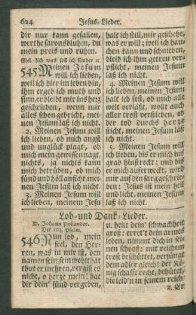 Lob- und Dank-Lieder.