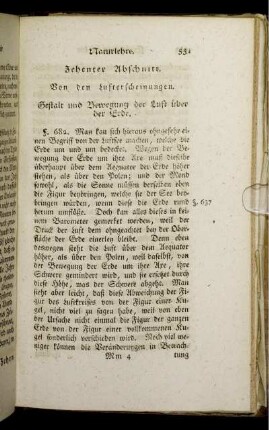 Zehnter Abschnitt. Von den Lufterscheinungen.