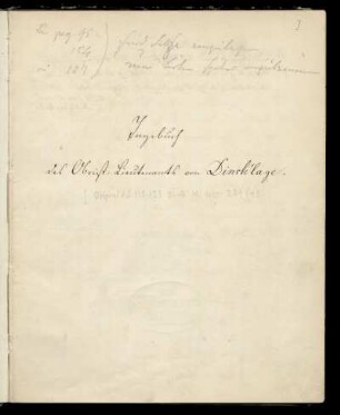 Tagebuch 1776 - 1784 (Abschrift)