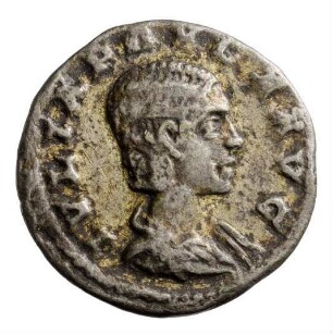 Münze, Denar, 219 - 220 n. Chr.