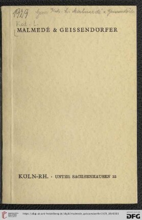 Malmedé & Geissendörfer