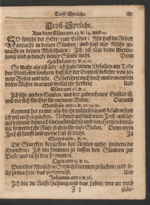 Trost-Sprüche.