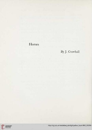 Plate: Horses, by J. Crawhall