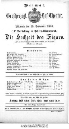 Die Hochzeit des Figaro