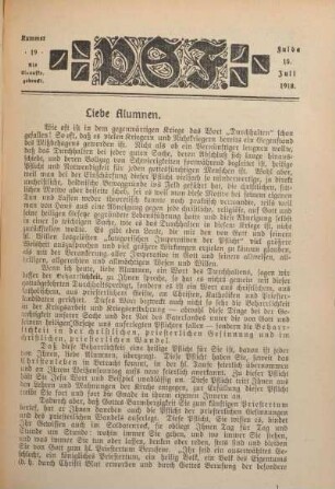 Ausgabe vom 15. Juli 1918
