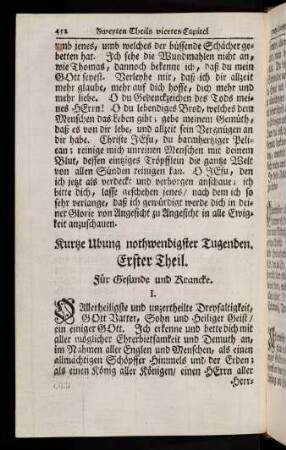 452-477, Kurze Übungen nothwendigster Tugenden