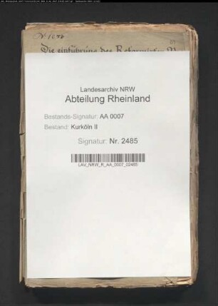 Wahl, Einführung und Bestätigung des reformierten Predigers zu Odenkirchen