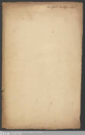 Ms. Ff. Mus. 488 - Am Ernd u: Danckfest 1773