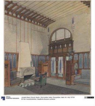 Berlin, Villa Kuntze, Halle, Perspektive