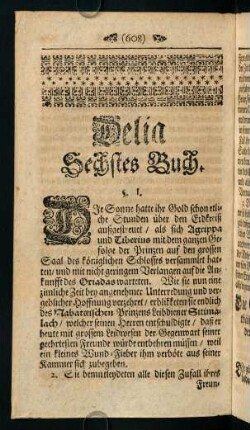 608-774, Delia. Sechstes Buch