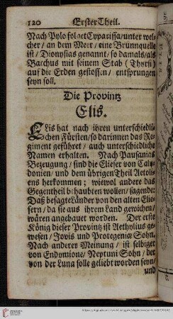 Die Provinz Elis