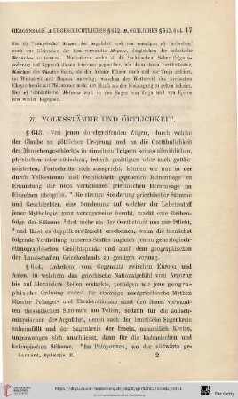 B. Volksstämme und Örtlichkeit