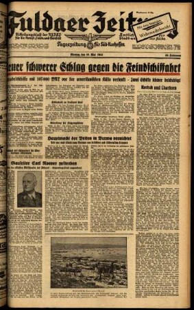 Ausgabe vom Montag, den 18. Mai 1942.