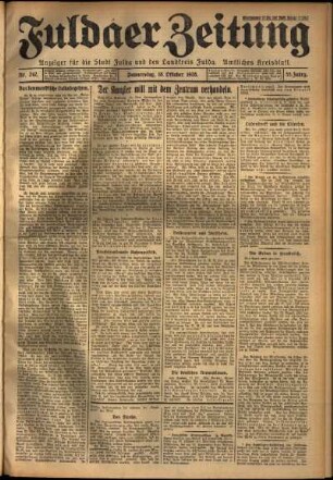 Ausgabe vom Donnerstag, den 18. Oktober 1928.