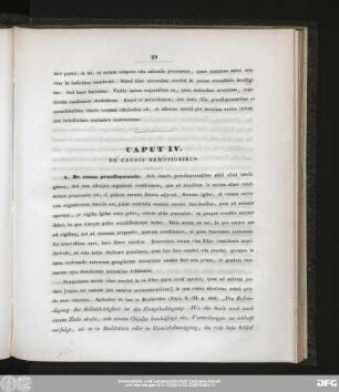 Caput IV. De Causis Remotioribus.