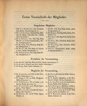 Tageblatt der ... Versammlung Deutscher Philologen, Schulmänner und Orientalisten, 11. 1850, Nr. 1 - 3