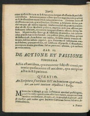 Cap. VI. De Actione Et Passione.