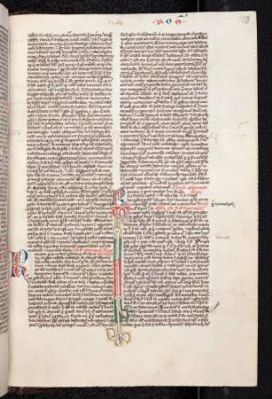 Zierinitiale (Epistula ad Romanos): P(aulus)