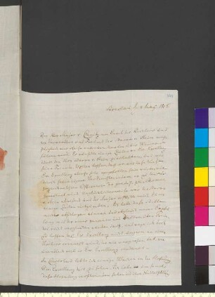 Brief von Steffens, Henrik an Goethe, Johann Wolfgang von