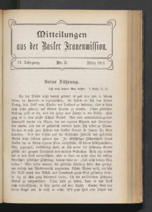 Nr. 2. März 1914