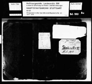 Kriegsstammrolle der Genesenenkompanie