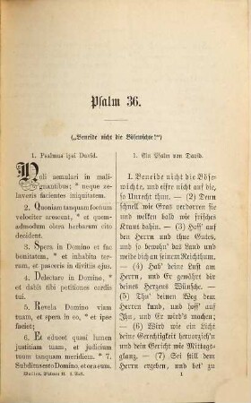 Psallite sapienter : "Psallieret weise!" Erklärung der Psalmen im Geiste des betrachtenden Gebets und der Liturgie dem Clerus und Volk gewidmet, 2