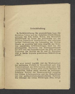 Entschließung